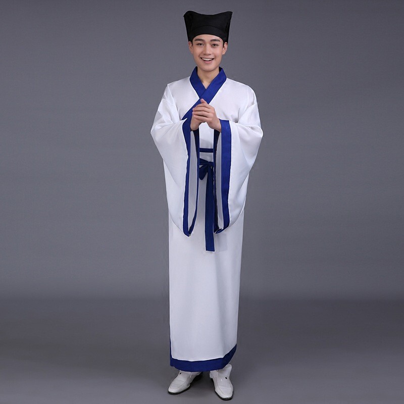 Ancient Costume Scholar Costume Ancient Ethnic Costume Tang Suit Han Suit Men's Chinese Style Scholar Costume Talent Costume