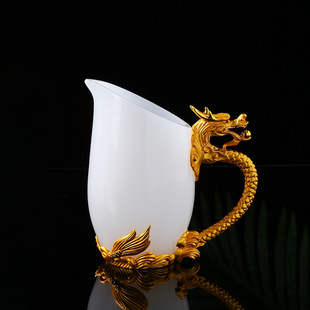 Jade Porcelain 12 Zodiac Wine Glass Wine Dispenser Single White Glass Household Factory Wholesale Sales Gifts Cross-Border Wholesale