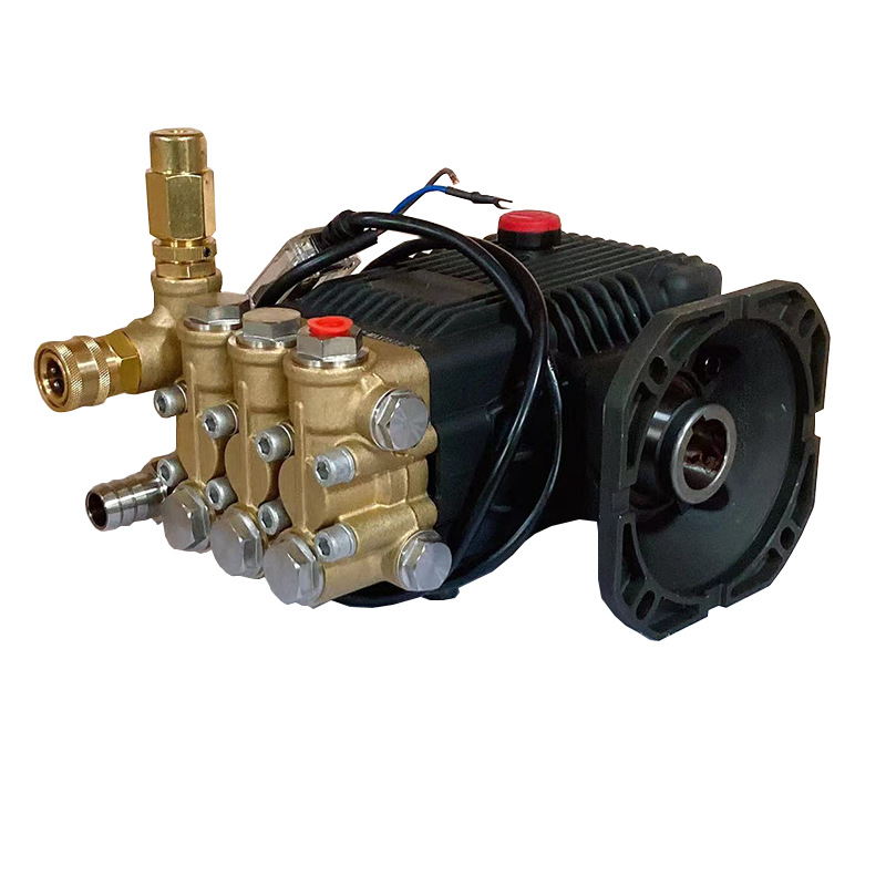 美械MP1814高压泵头28轴110法兰清洗机机头总成修理配件铜块组件