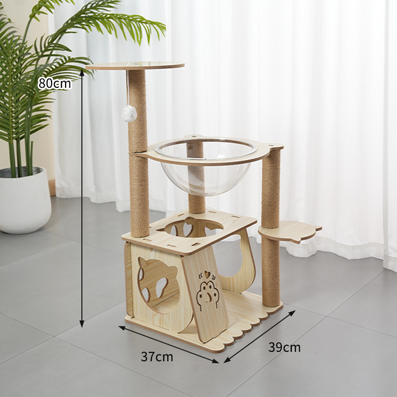 01-풀 사이잘삼 우주 캡슐 고양이 둥지 클라이밍 프레임