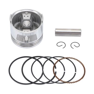 Motorcycle piston, 62mm piston, 15mm valve, piston ring, spring, ZJ150 kit, CG150cc, go-kart (Piston, piston ring, piston pin)