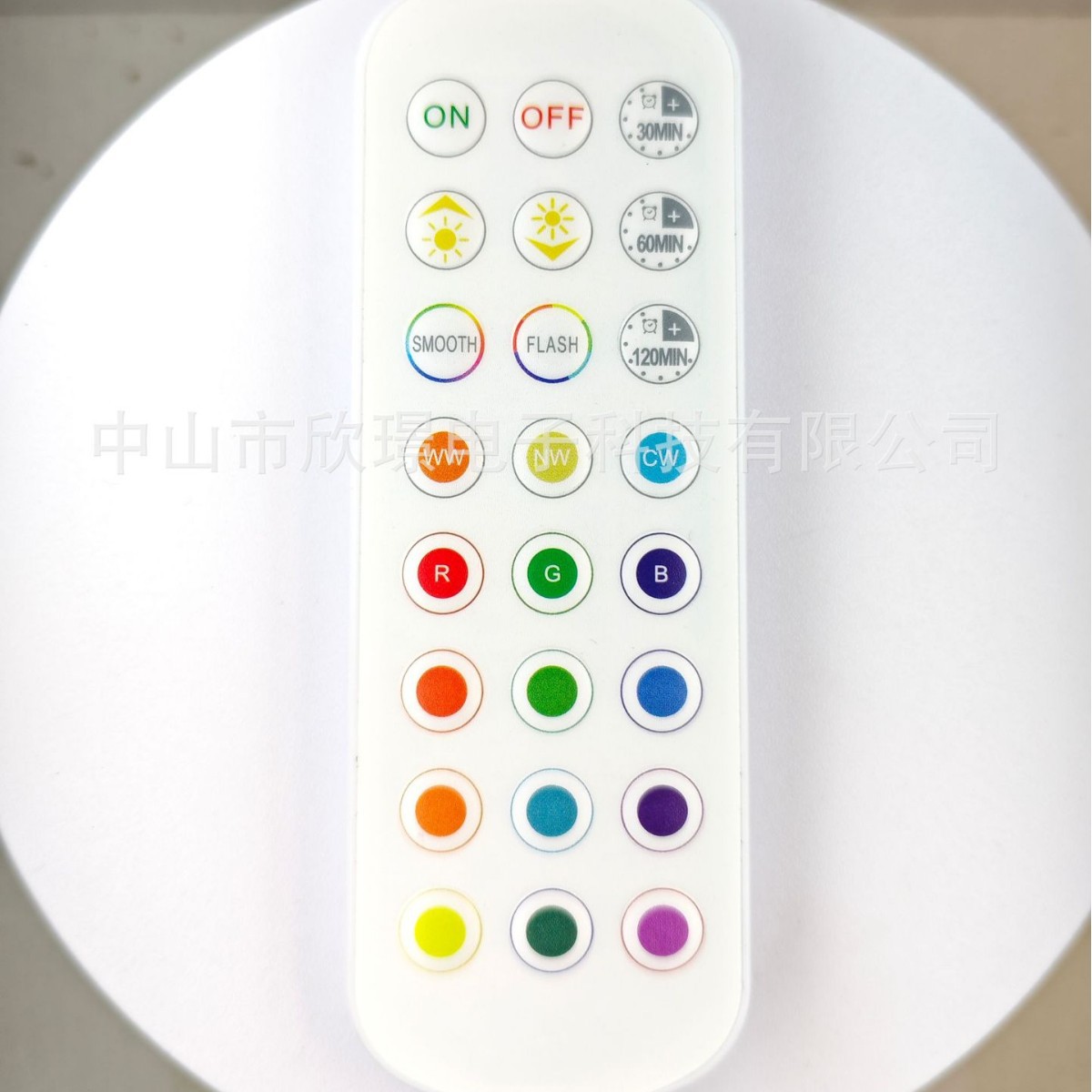 Control remoto infrarrojo inalámbrico de 24 teclas control remoto infrarrojo RGB correa de luz control remoto prueba gratuita puede personalizar fabricantes