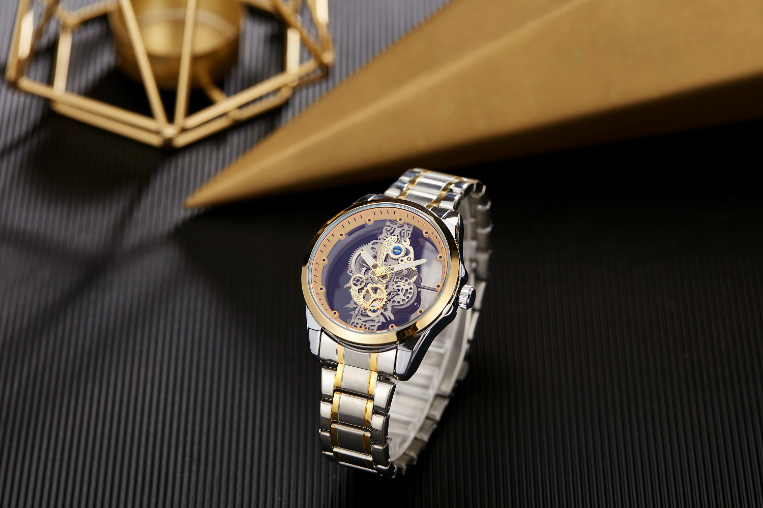 Automatic Mechanical Watch For Men Double Sided Skeleton Design_voghion.com