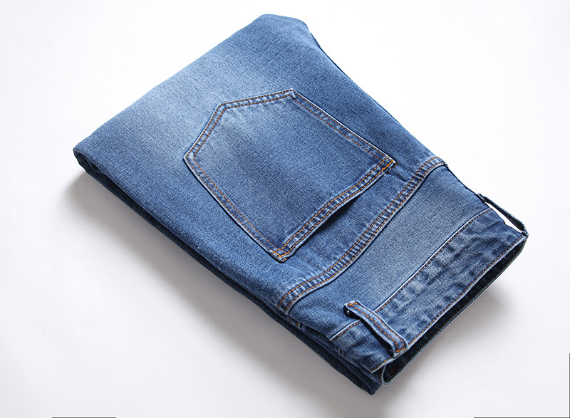 Herren Jeans Im Used Look Gerade Geschnitten Lässig_voghion.com