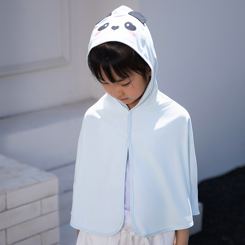 Capa de protección solar infantil Capa fría de hielo de verano UPF50 + ropa de protección solar para niños abrigo ligero