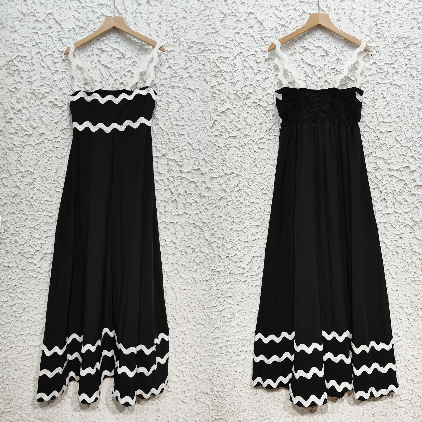Spring New Cross-border Women's Fashion European And American Printed Vintage Bohemian Style Long Strap Dress_ecoleips.com