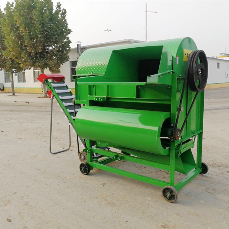 500型家用干湿两用花生摘果机全喂入中小型全自动花生摘果机