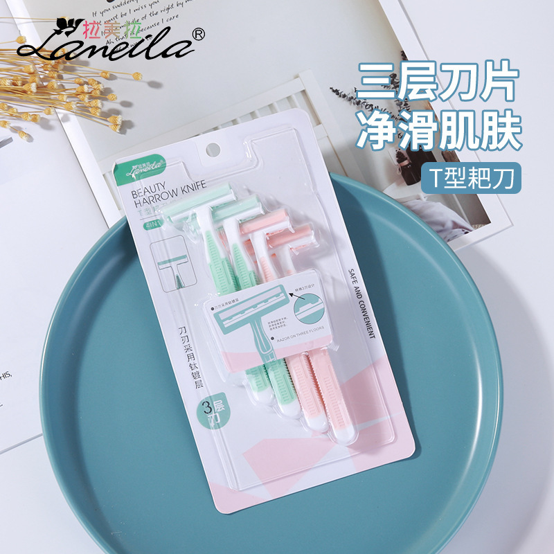 Latin Pull 4 loading rake knives Armpit knife Scalpel Armpit Legs Epilator Armpit knife A0906