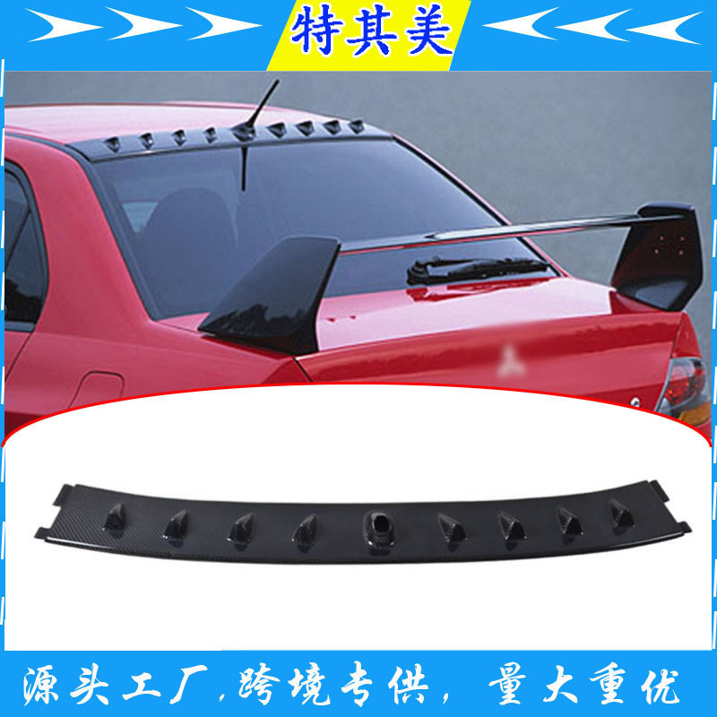 For Mitsubishi Lancer Evo 7 8 9 2003-2007 Shark Fin Rear Roof Vortex Spoiler Top Wing