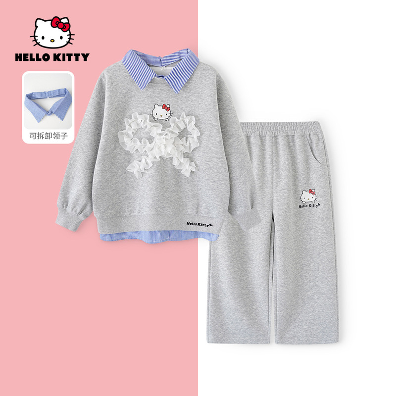 HelloKitty秋季新款女童洋气运动风套装女宝两件套AC5320ZC399|undefined