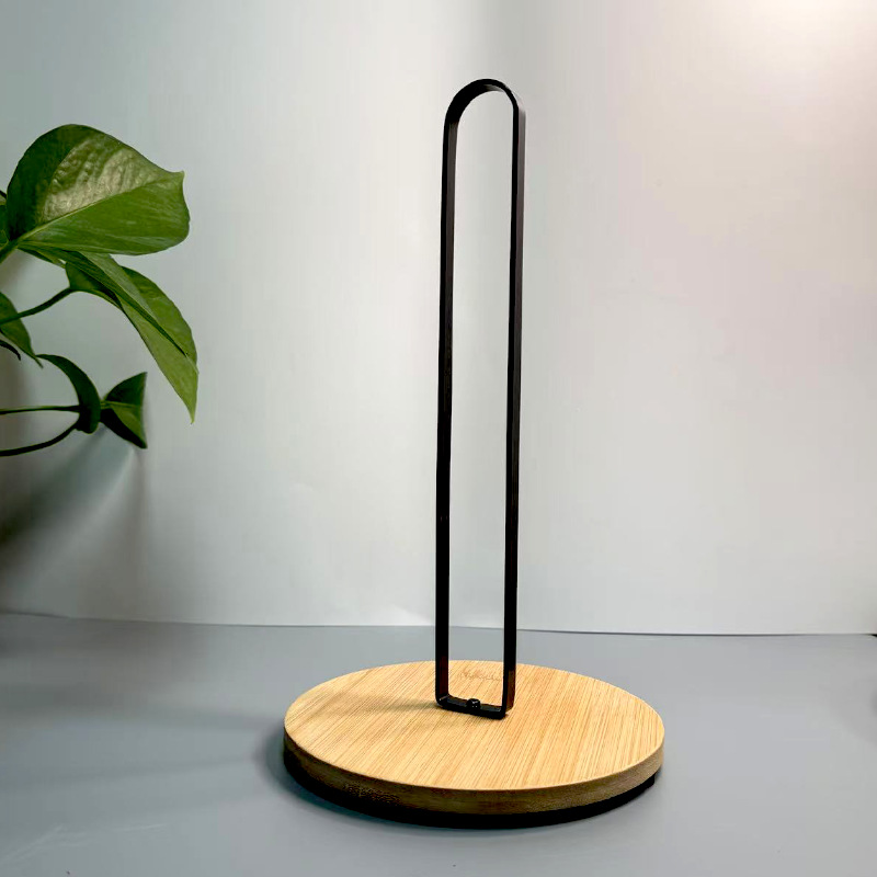 Soporte elegante para papel de cocina, de metal, sin perforación