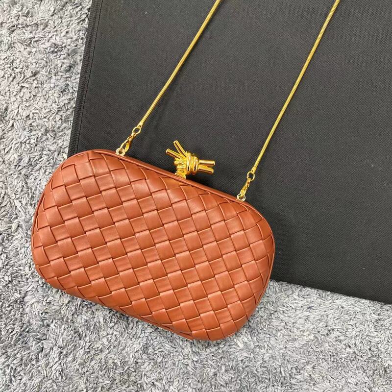 Cross-Border European and American 2026 New Bv Style High-End Woven Bag Evening Bag Clutch Bag Evening Bag for Women Trendy