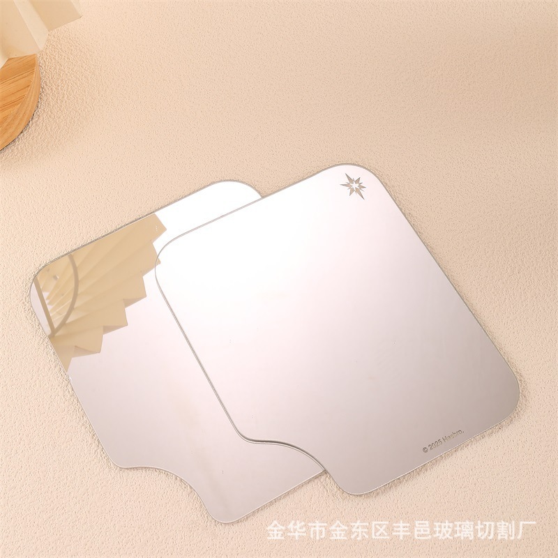 不規則なエッジ研削高精細化粧レンズシート DIY 特殊形状切断ガラス材料片面レンズ加工|undefined