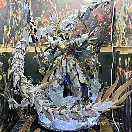 拼装手办魔动核高高吕布白虎敖丙曹仁青龙白起机甲盲盒男模型玩具