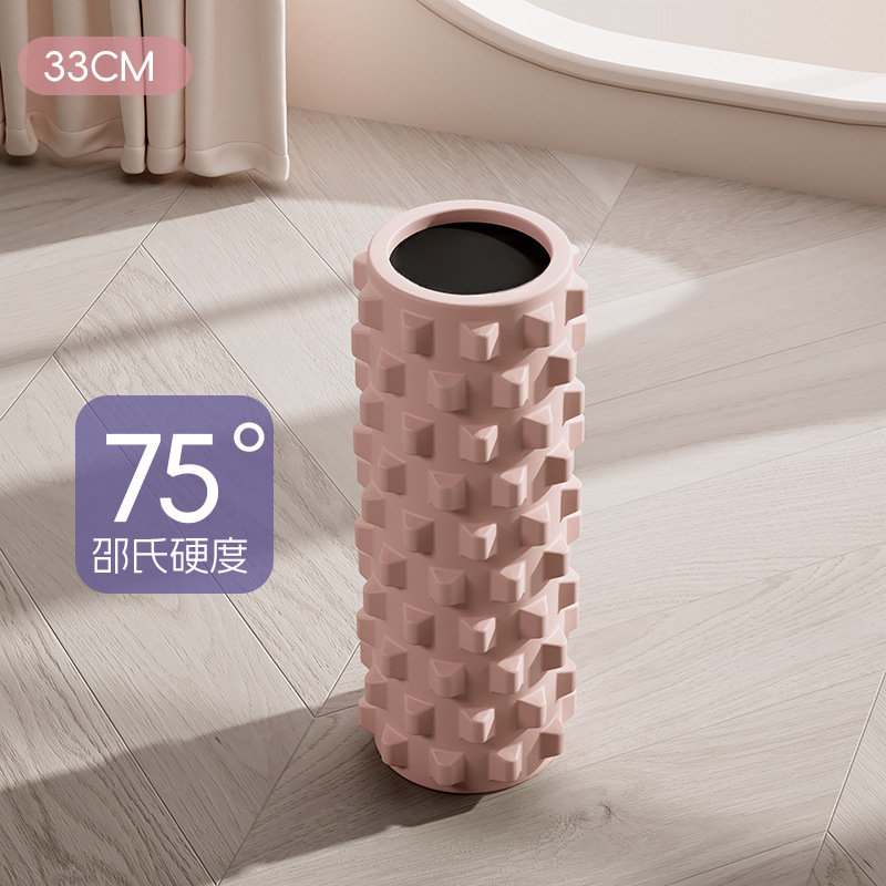 Actualización de 60 cm sólidos dientes de lobo espuma eje muscular de acondicionamiento físico relajación de la fascia pierna delgada columna de yoga accesorios de yoga