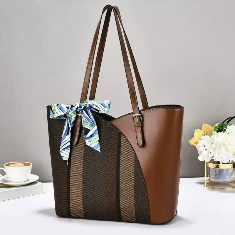 Bolsa de gran capacidad, diseño de color, bolso de hombro, bolso de mano casual, moda diaria, bolso de mochila, bolso de tote