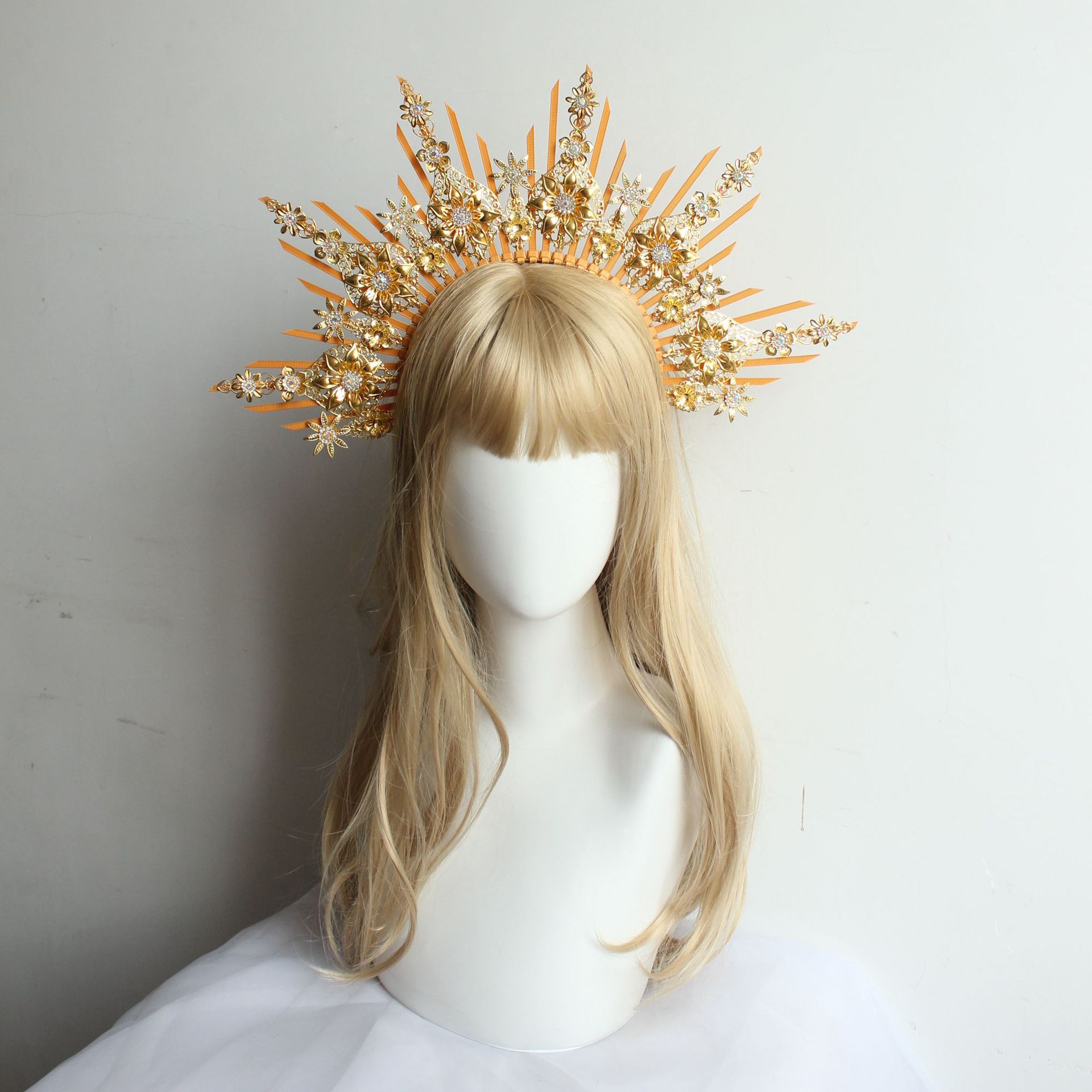 Diy Lolita oro y plata corona