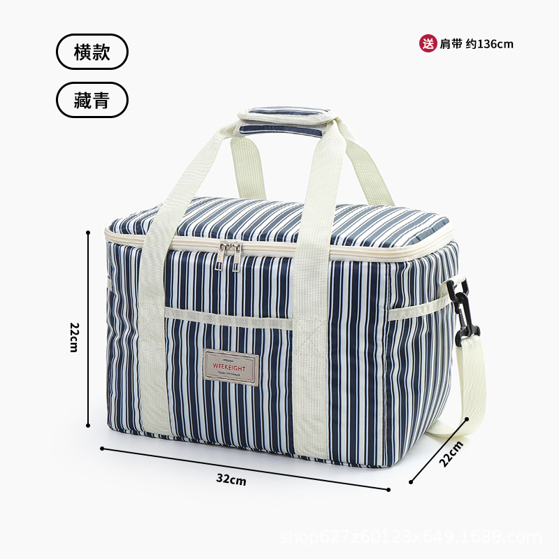 Paquete de aislamiento grueso de picnic personalizado, bolsa de almuerzo, bolsa de hielo, bolsa de hielo, fresco, impermeable, picnic al aire libre portátil con comida refrigerada