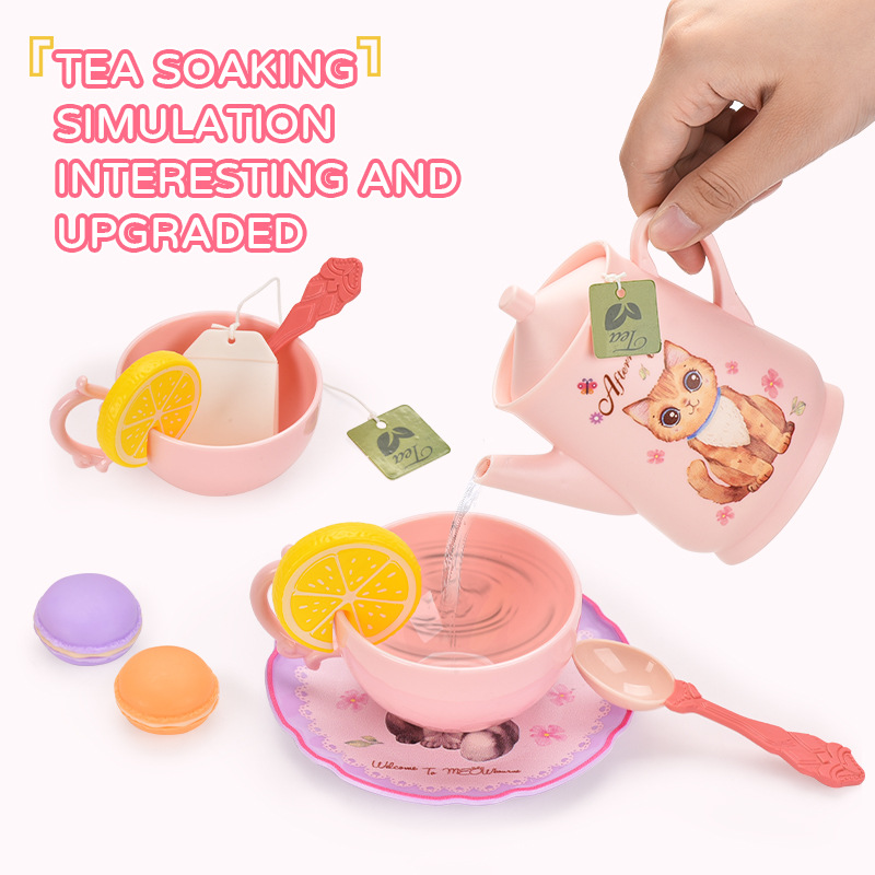 Niña transfronteriza casa postres juegos de té de simulación dulces donuts para niños té de la tarde juegos de regalo lotes