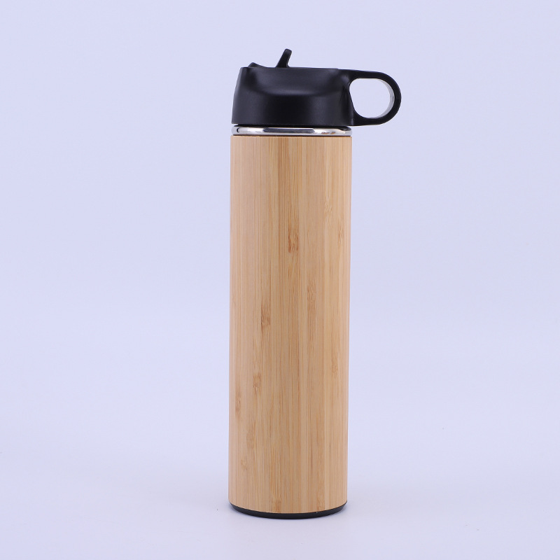 Taza de aislamiento de concha de bambú inteligente de comercio exterior 304 Taza de agua de madera de bambú Taza de bambú Concha 30 Taza de automóvil Taza de café de bambú al por mayor