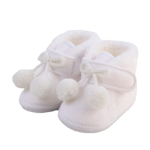 Children's Winter Cotton Shoes for Toddlers, Non-Slip Soft Sole, Fleece Lining, for 1-Year-Olds, Unisex Baby Shoes