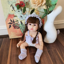 跨境30CM重生仿真搪胶PVC娃娃婴儿女孩公仔宝宝玩具批发迷你