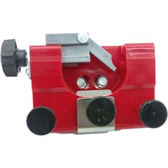 Hand-crank chain sharpener for oil saw chains, portable