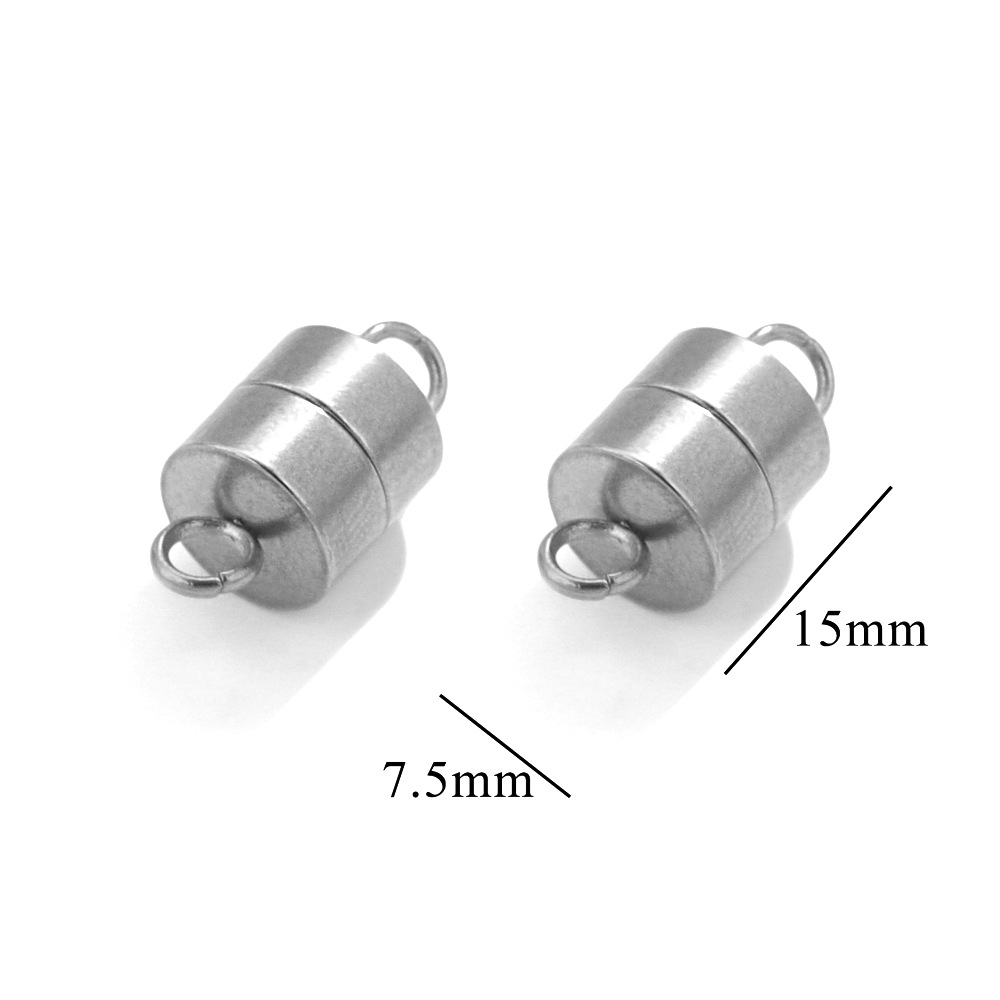 Acero inoxidable fuerte hebilla magnética colgante imán cola hebilla conector pulsera de cuero joyería haciendo accesorios de la joyería DIY