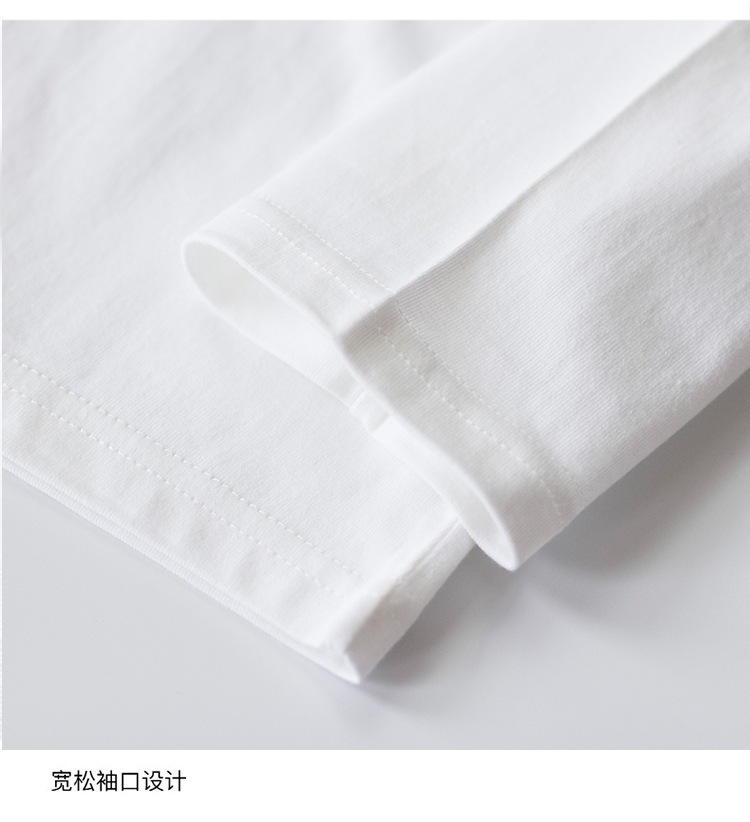 智贝详情图_11220g重磅长袖T恤男女纯色内搭叠穿秋季上衣