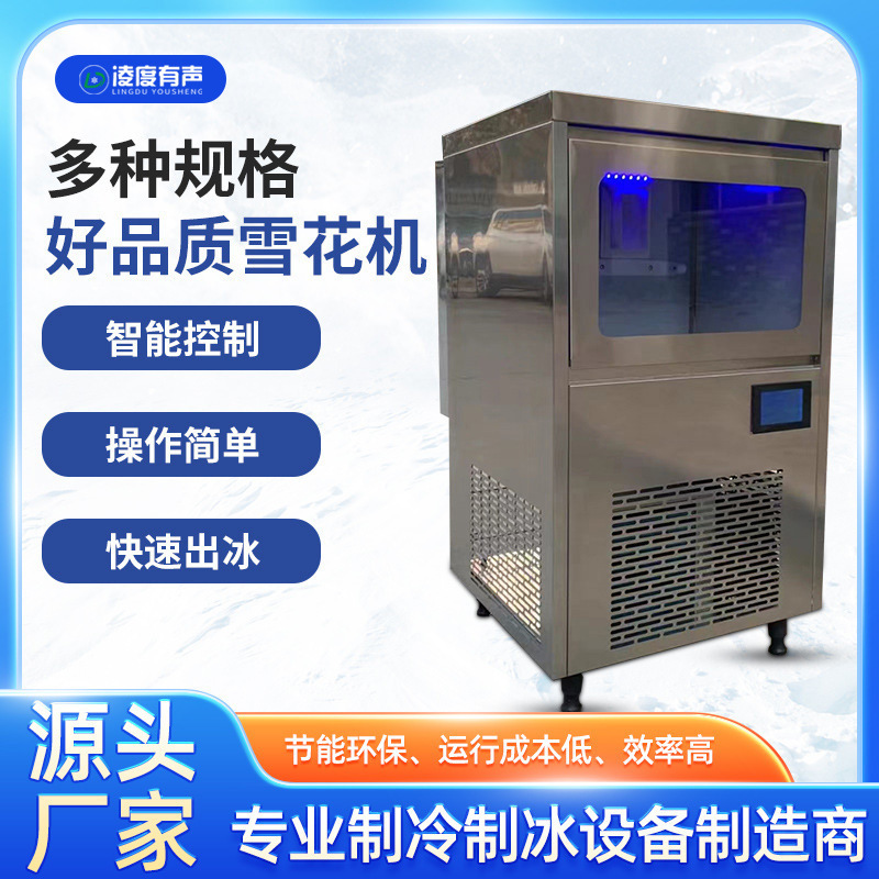 80 to 1000kg Snowflake Ice Machine for Seafood, Hot Pot Restaurants, Catering Businesses, Supermarket Ice Counters, Commercial Ice Pellet Maker