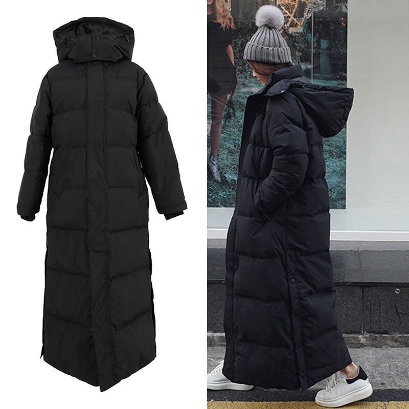 Extra-Long down Cotton Coat for Women, 2025 Winter New Korean Style, Loose-Fitting, Over-The-Knee, Thickened, Suitable for Art Exams Extra-Long down Cotton Coat for Women, 2025 Winter New Korean Style, Loose-Fitting, Over-The-Knee, Thickened, Suitable for Art Exams