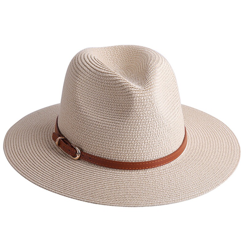 AliExpress Panama straw hat cross-border European and American men's and women's hat summer sunshade beach brim sun hat wholesale