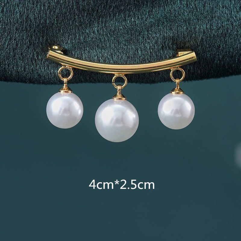 Broche pequeño arco broche anti-exposición pecho de gama alta camisa sin costuras botón anti-exposición todo partido PIN al por mayor