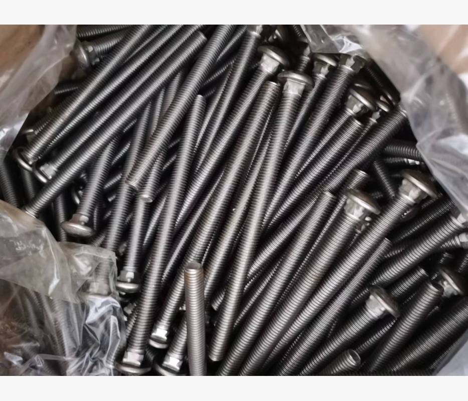 304不锈钢 GB12半圆头方颈螺栓  M10*150