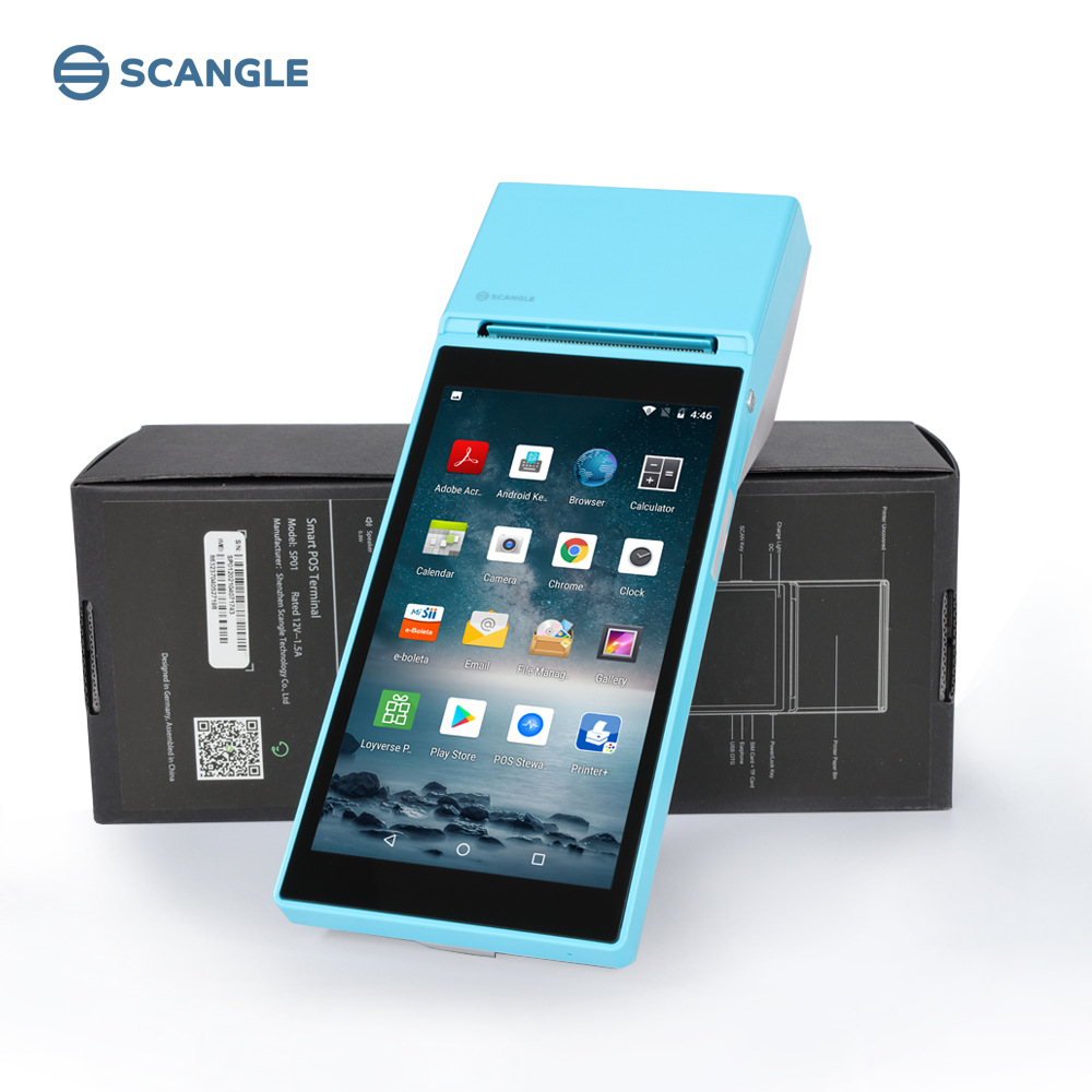 SGT-SP01 安卓8.1系统带5.5寸IPS触屏手持PDA收银小票一体POS机