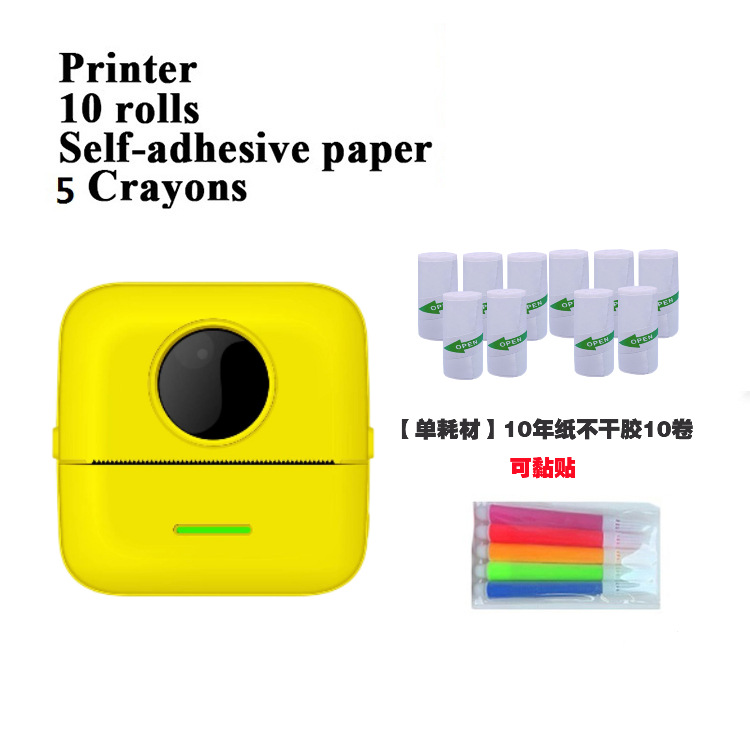 Transfronterizo nuevo portátil mini estudiante pregunta equivocada impresora de bolsillo etiqueta foto Bluetooth impresora térmica