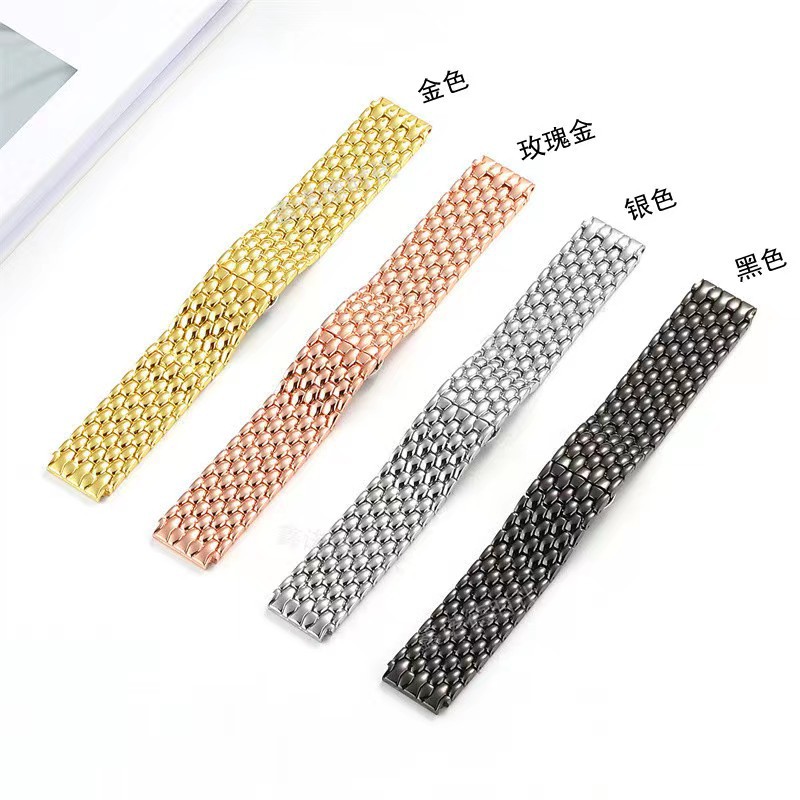 Suitable for Samsung watch5 Pro Dragon Pattern Strap 22 Dragon Pattern Butterfly Buckle Strap Convex Head Metal Strap