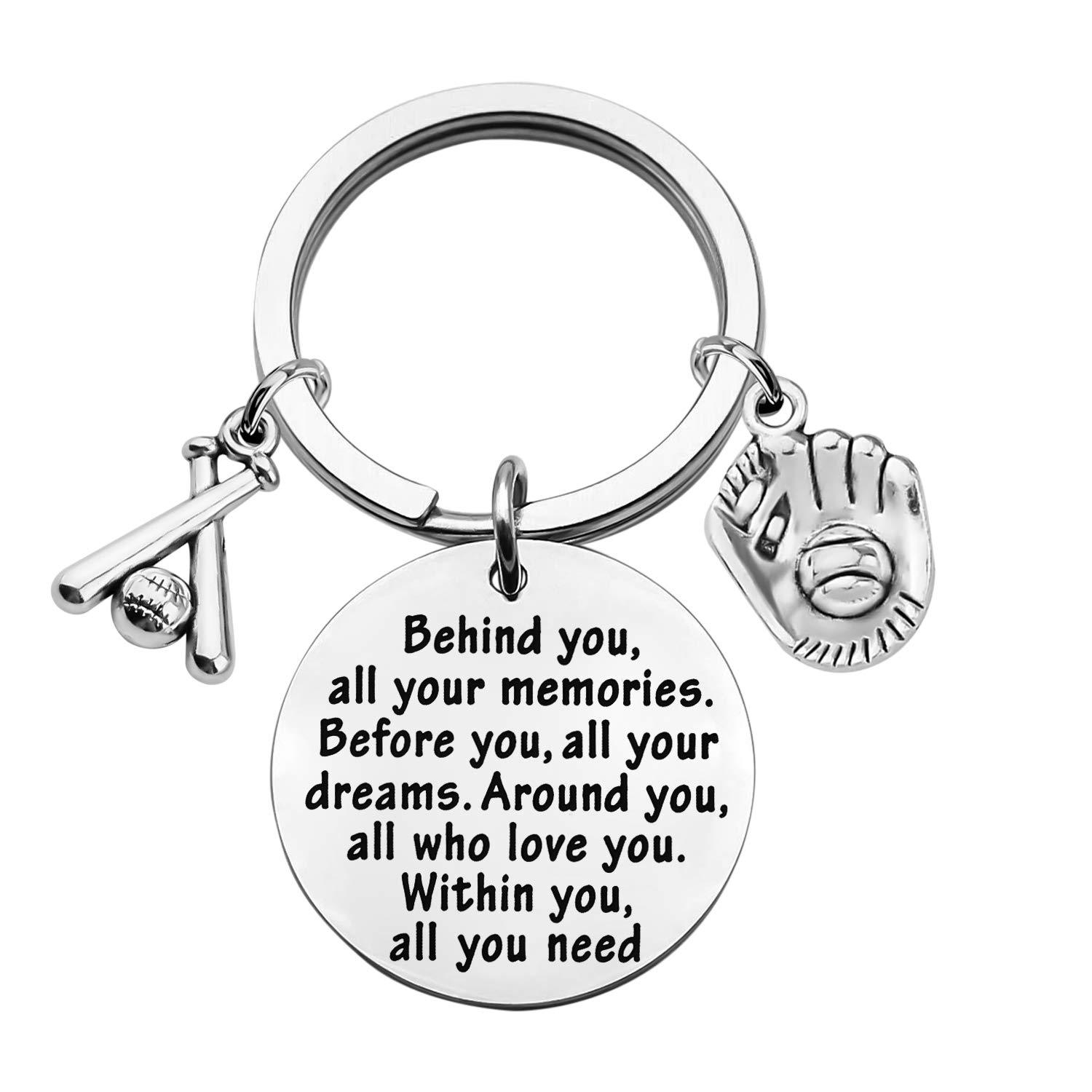 Letter, Baseball Pattern Unisex Gender Modern Style Letter Baseball 201 Stainless Steel Unisex Unisex Keychain