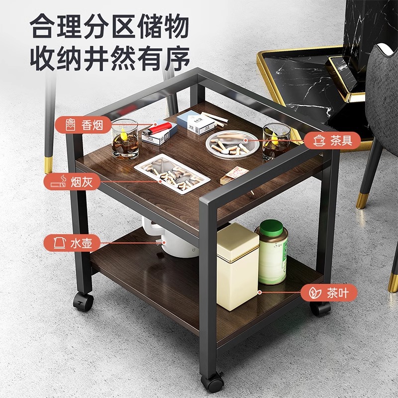 Mesa de Mahjong pequeño estante de almacenamiento lateral mesa de té soporte de ajedrez y sala de cartas mesa de té especial portátil