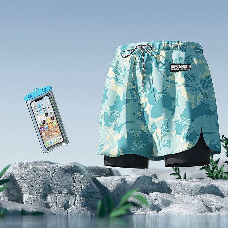 형광녹색 프린팅 + 휴대폰 가방