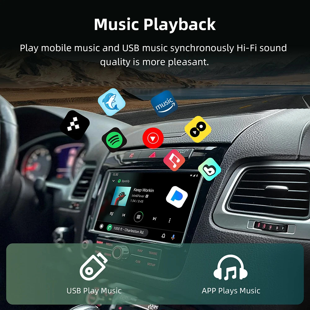 Suitable for Volkswagen Touareg/Golf7 Tiguan Touron Mib/Mib2 Wireless Carplay Android Auto