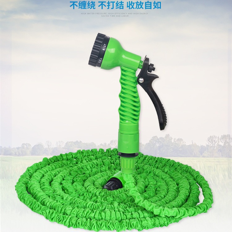 厂家直销神奇3倍自然收缩洗车TPE乳胶管伸缩水管欧标美标水管伸缩