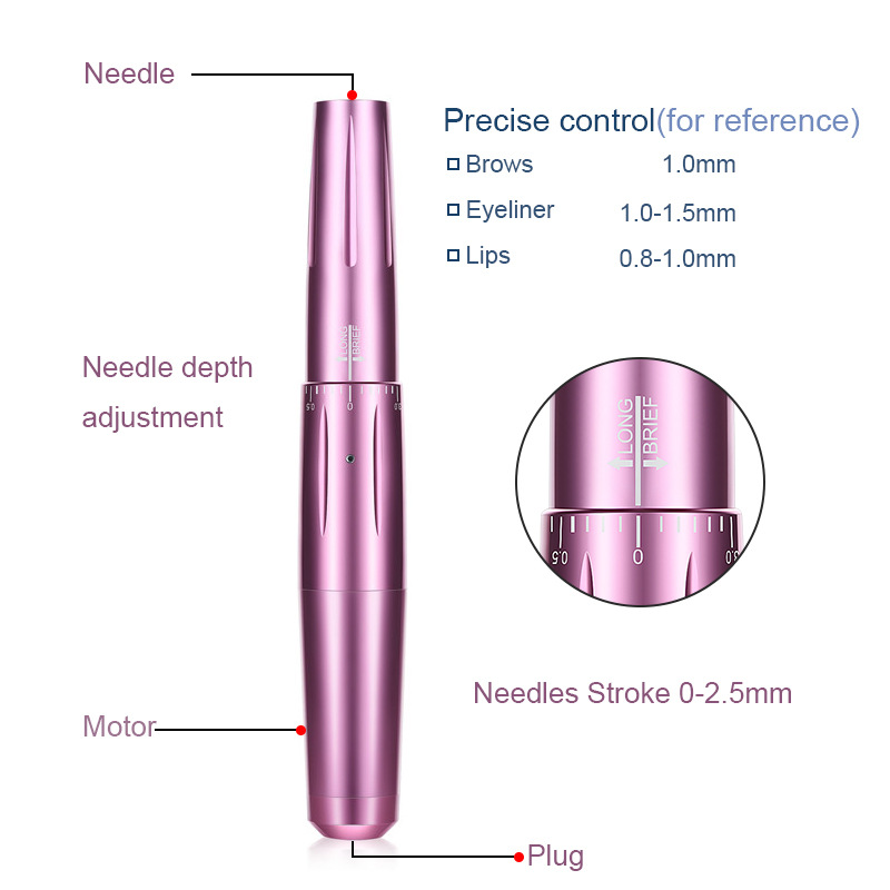 Máquina de bordado de cejas ybeauty enchufable máquina de bordado de cejas de campo magnético fuerte máquina de bordado de cejas de labios de patrón de cejas coreano producto de bordado de estampado semipermanente