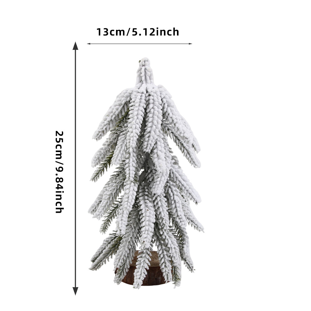 Transfronterizo PE mini árbol de Navidad escritorio micro paisaje decoración de árbol de Navidad decoración de ventanas de casa imitación cedro
