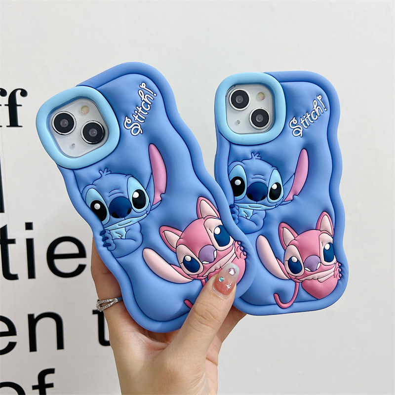 Suitable for iPhone14plus Phone Case Cartoon Silicone xR Apple 11 Cute Stilwell 13 Protective Case 15 Soft