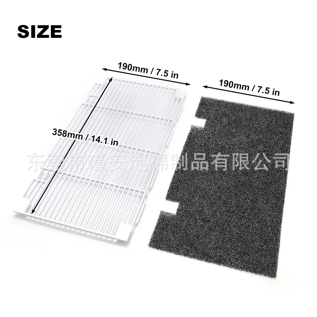 35.8*19cm*8mm(검은색 필터면)