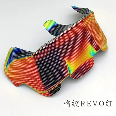 Dəbilqə (Kaska) aksesuarları – No-Drill Installation Rear Wing - plaid-revo-red-includes-2-sets-of-adhesive