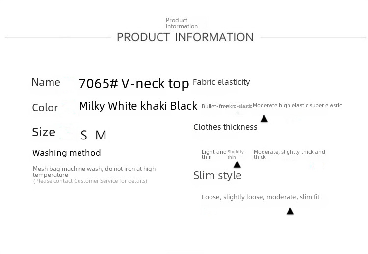 7065 Summer New Arrival French Style Retro Off-white V-neck Flying Sleeve Slim-fit Slimming Cool Breathable Short-sleeved T-shirt for Women