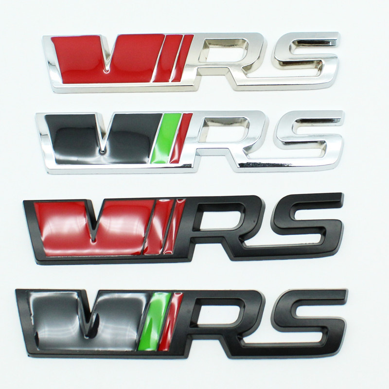 Vrs Metal Car Stickers Are Suitable for Volkswagen Skoda Car Stickers, Octavia and Fabia Personalized Modification Metal Vrs Labels