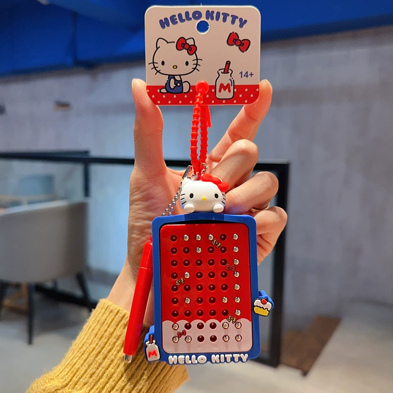Плюшевый брелок Sanrio Hello Kitty, оригинал, мягкая подвеска 11×7.5 см, коллекционный талисман